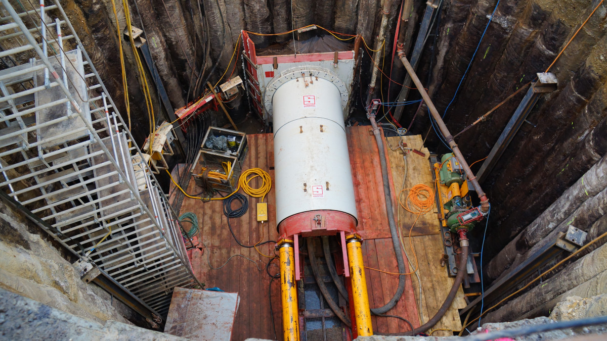 The ALEGrO interconnector, the first direct electricity link between Belgium and Germany, under construction in 2019. Photo: Mohn/CLEW. The ALEGrO interconnector, the first direct electricity link between Belgium and Germany, under construction in 2019.