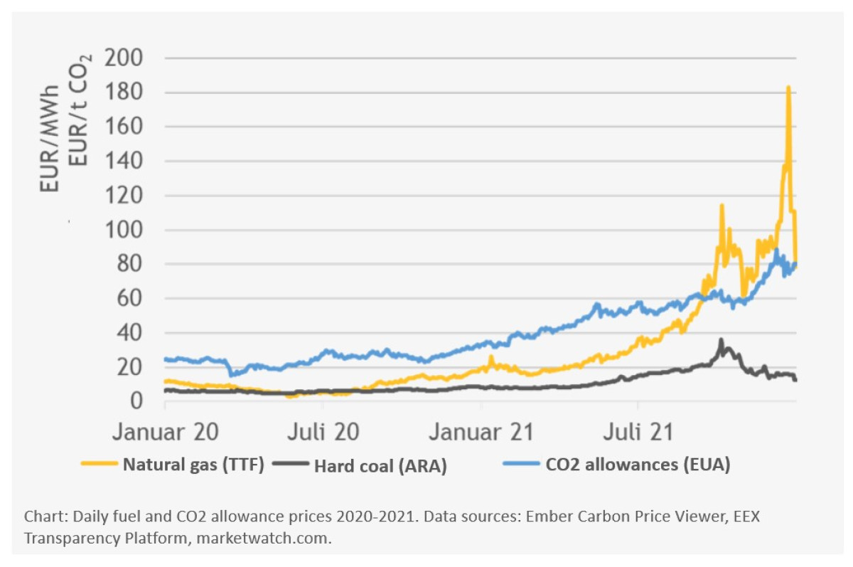 The Energy Crunch What Causes The Rise In Energy Prices Clean   Ewi Energyprices Dev Chart 0 