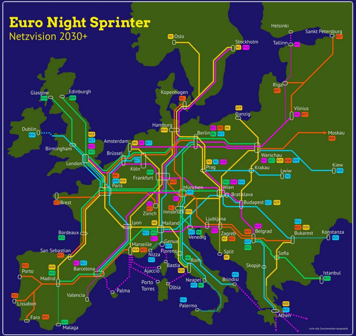 German Green politicians present plans for Europewide night train