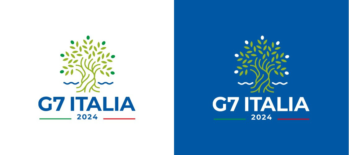 The 2024 Italian G7 presidency logo. Image: Italian government. Image shows 2024 Italian G7 presidency logo. Image: Italian government.